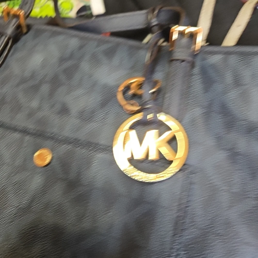 Michael Kors Black Logo-Print Tote Bag‎